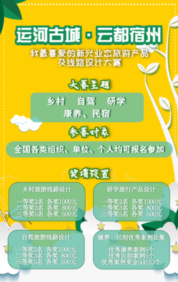 如何為“運(yùn)河古城·云都宿州”設(shè)計(jì)驚艷的旅游線路？參賽技巧與創(chuàng)新靈感大放送